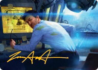 Bruce Banner Art Card (Gold-Stamped Signature) - Art Series: Marvel Super Heroes (AAMSH) #4 - Special Magic: The Gathering Trading Card