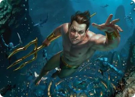Namor the Sub-Mariner Art Card - Art Series: Marvel Super Heroes Magic: The Gathering trading card