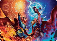 We Say Thee Nay! Art Card (Gold-Stamped Signature) - Art Series: Marvel Super Heroes (AAMSH) #7 - Special Magic: The Gathering Trading Card