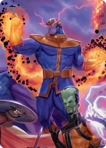 Thanos, Death's Consort Art Card - Art Series: Marvel Super Heroes Magic: The Gathering trading card