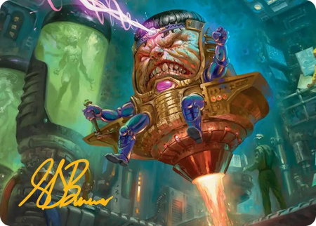 M.O.D.O.K. Art Card (Gold-Stamped Signature) - Art Series: Marvel Super Heroes Magic: The Gathering trading card