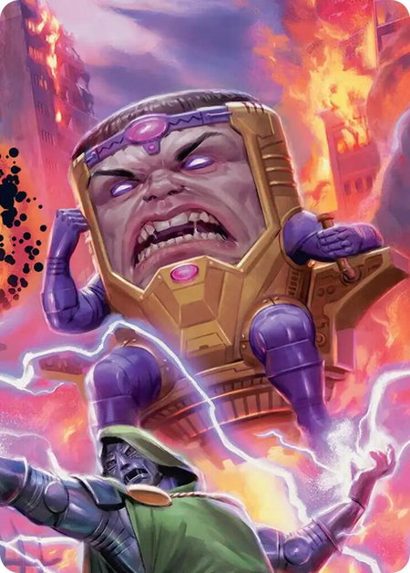 M.O.D.O.K., Evil Intellect Art Card - Art Series: Marvel Super Heroes Magic: The Gathering trading card