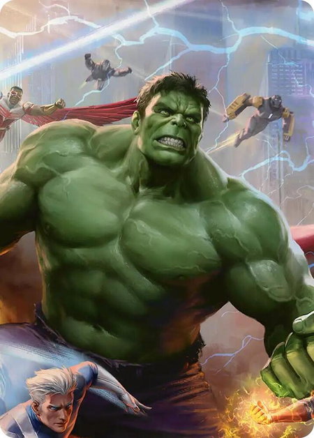 Hulk, Always Angry Art Card - Art Series: Marvel Super Heroes Magic: The Gathering trading card