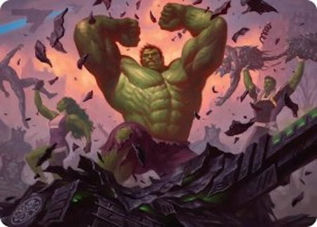 HULK SMASH! Art Card - Art Series: Marvel Super Heroes Magic: The Gathering trading card