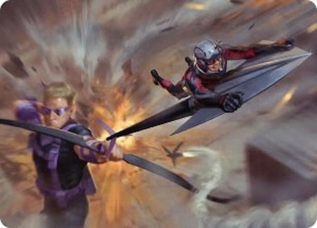 Team Tactics Art Card - Art Series: Marvel Super Heroes Magic: The Gathering trading card