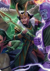 Loki, God of Lies Art Card - Art Series: Marvel Super Heroes (AAMSH) #12 - Special Magic: The Gathering Trading Card