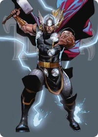 Thor, God of Thunder Art Card - Art Series: Marvel Super Heroes (AAMSH) #26 - Special Magic: The Gathering Trading Card
