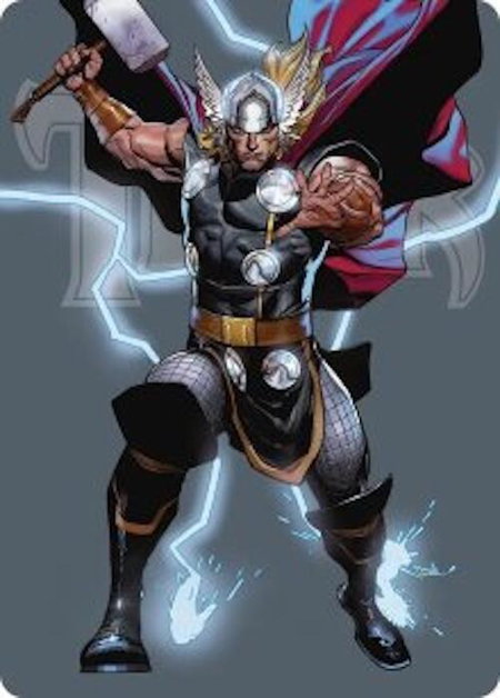 Thor, God of Thunder Art Card - Art Series: Marvel Super Heroes Magic: The Gathering trading card