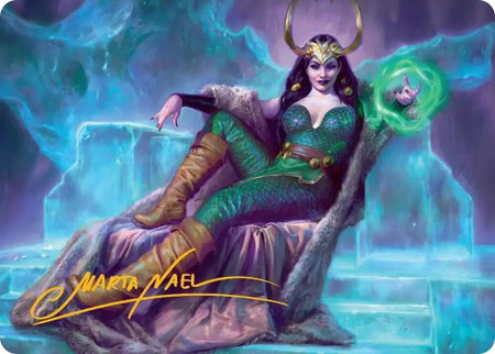 Lady Loki, Agent of Chaos Art Card (Gold-Stamped Signature) - Art Series: Marvel Super Heroes Magic: The Gathering trading card