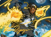 Photon, Mighty Marvel Art Card (Gold-Stamped Signature) - Art Series: Marvel Super Heroes (AAMSH) #34 - Special Magic: The Gathering Trading Card