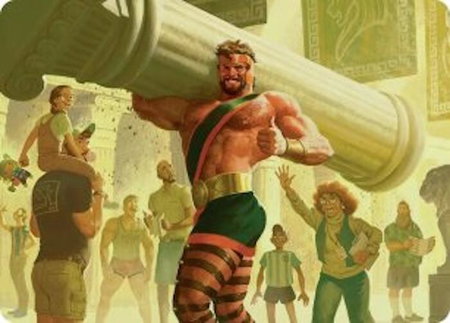 Hercules, Prince of Power Art Card - Art Series: Marvel Super Heroes Magic: The Gathering trading card