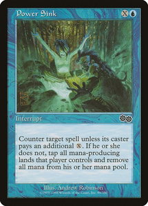 Power Sink - Urza's Saga (USG) #89 - Common Magic: The Gathering Trading Card