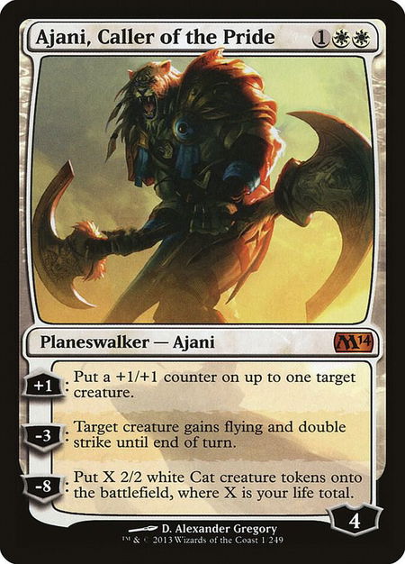 Ajani, Caller of the Pride - Magic 2014 (M14) Magic: The Gathering trading card