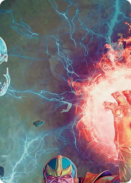 Thanos, the Mad Titan Art Card (2/9) - Art Series: Marvel Super Heroes Magic: The Gathering trading card