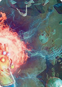 Thanos, the Mad Titan Art Card (3/9) - Art Series: Marvel Super Heroes (AAMSH) #3 - Special Magic: The Gathering Trading Card