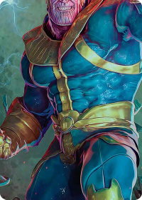 Thanos, the Mad Titan Art Card (5/9) - Art Series: Marvel Super Heroes (AAMSH) #5 - Special Magic: The Gathering Trading Card