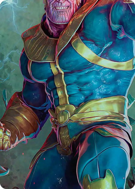Thanos, the Mad Titan Art Card (5/9) - Art Series: Marvel Super Heroes Magic: The Gathering trading card