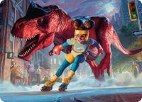 Moon Girl and Devil Dinosaur Art Card - Art Series: Marvel Super Heroes (AAMSH) #14 - Special Magic: The Gathering Trading Card