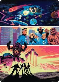 The Coming of Galactus Art Card - Art Series: Marvel Super Heroes (AAMSH) #20 - Special Magic: The Gathering Trading Card
