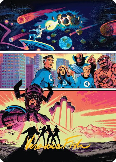 The Coming of Galactus Art Card (Gold-Stamped Signature) - Art Series: Marvel Super Heroes Magic: The Gathering trading card