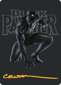 Black Panther, Hope Enduring Art Card (Gold-Stamped Signature) - Art Series: Marvel Super Heroes (AAMSH) #27 - Special Magic: The Gathering Trading Card
