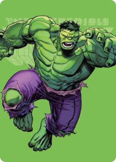 The Incredible Hulk Art Card - Art Series: Marvel Super Heroes Magic: The Gathering trading card