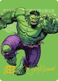 The Incredible Hulk Art Card (Gold-Stamped Signature) - Art Series: Marvel Super Heroes (AAMSH) #28 - Special Magic: The Gathering Trading Card