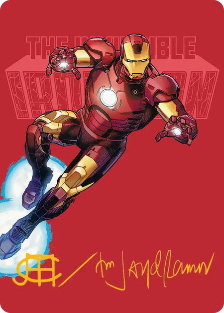 The Invincible Iron Man Art Card (Gold-Stamped Signature) - Art Series: Marvel Super Heroes Magic: The Gathering trading card