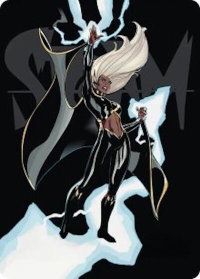 Storm, Windrider Art Card - Art Series: Marvel Super Heroes (AAMSH) #30 - Special Magic: The Gathering Trading Card