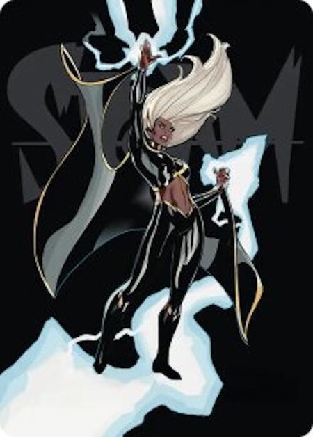 Storm, Windrider Art Card - Art Series: Marvel Super Heroes Magic: The Gathering trading card