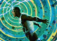 Black Bolt, Inhuman King Art Card - Art Series: Marvel Super Heroes (AAMSH) #35 - Special Magic: The Gathering Trading Card