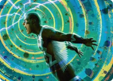 Black Bolt, Inhuman King Art Card - Art Series: Marvel Super Heroes Magic: The Gathering trading card
