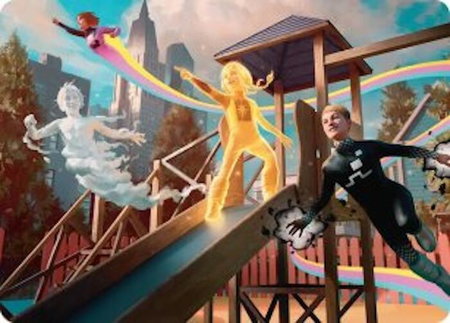 Power Pack Art Card - Art Series: Marvel Super Heroes Magic: The Gathering trading card