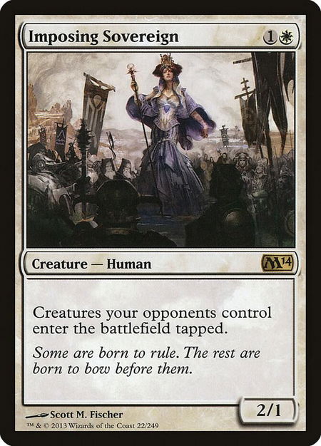 Imposing Sovereign - Magic 2014 (M14) Magic: The Gathering trading card