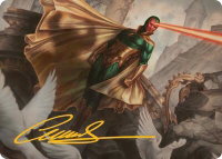 The Vision Art Card (Gold-Stamped Signature) - Art Series: Marvel Super Heroes (AAMSH) #15 - Special Magic: The Gathering Trading Card