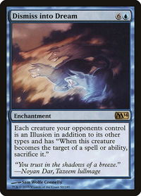 Dismiss into Dream - Magic 2014 (M14) (M14) #50 - Rare Magic: The Gathering Trading Card