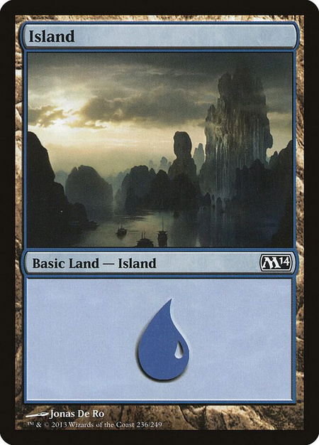 Island (236) - Magic 2014 (M14) Magic: The Gathering trading card
