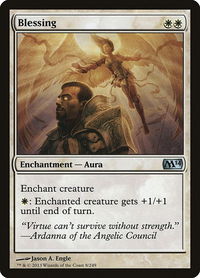 Blessing - Magic 2014 (M14) (M14) #8 - Uncommon Magic: The Gathering Trading Card