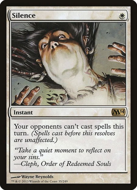 Silence - Magic 2014 (M14) Magic: The Gathering trading card