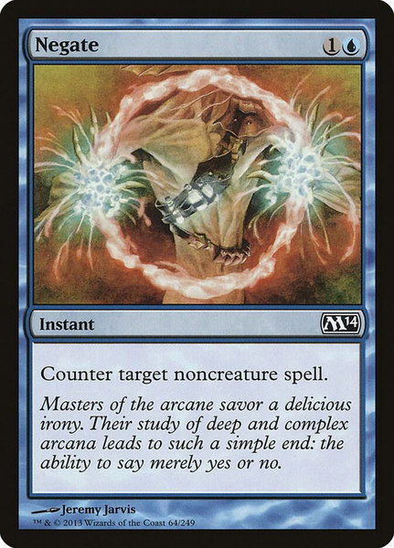Negate trading card from Magic 2014 (M14) Negate - Magic 2014 (M14) Magic: The Gathering trading card