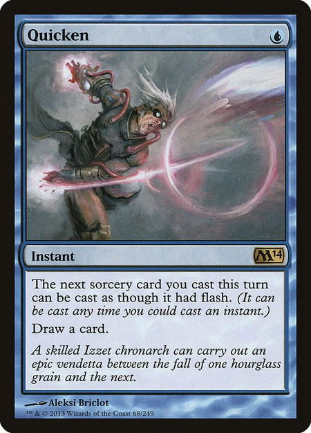 Quicken - Magic 2014 (M14) Magic: The Gathering trading card