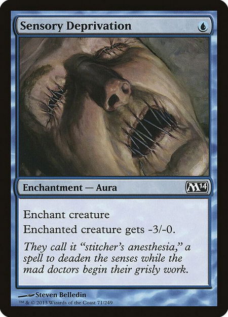 Sensory Deprivation - Magic 2014 (M14) Magic: The Gathering trading card
