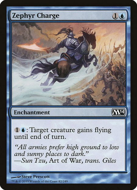 Zephyr Charge - Magic 2014 (M14) Magic: The Gathering trading card
