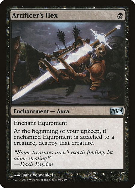 Artificer's Hex - Magic 2014 (M14) Magic: The Gathering trading card