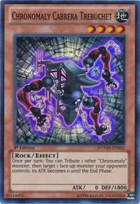 Chronomaly Cabrera Trebuchet trading card from Number Hunters Chronomaly Cabrera Trebuchet - Number Hunters YuGiOh trading card