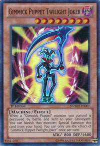 Gimmick Puppet Twilight Joker trading card from Number Hunters Gimmick Puppet Twilight Joker - Number Hunters YuGiOh trading card