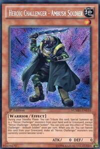Heroic Challenger - Ambush Soldier - Number Hunters (NUMH) #NUMH-EN010 - Secret Rare YuGiOh Trading Card