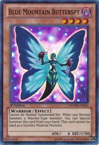 Blue Mountain Butterspy - Number Hunters (NUMH) #NUMH-EN012 - Super Rare YuGiOh Trading Card