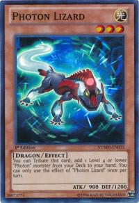 Photon Lizard trading card from Number Hunters Photon Lizard - Number Hunters YuGiOh trading card