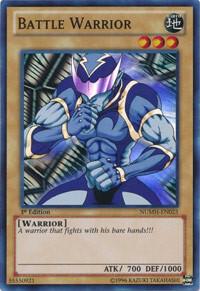 Battle Warrior - Number Hunters YuGiOh trading card